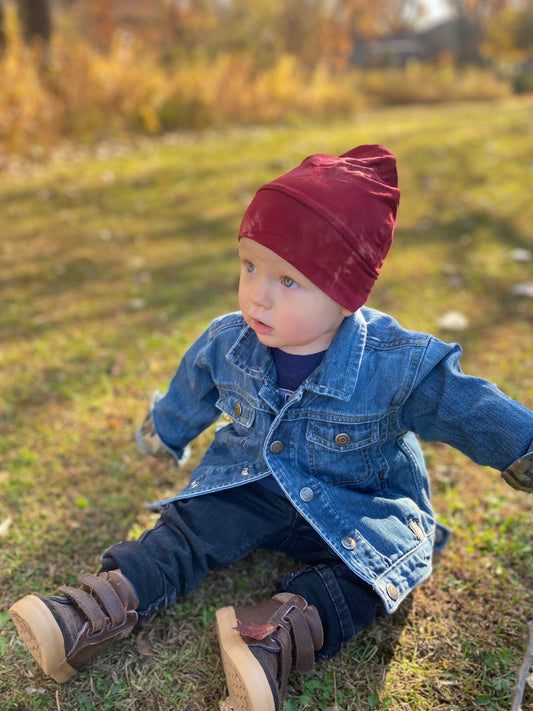 Kids / Baby Bamboo Beanies - For Girls and Boys - Child Size