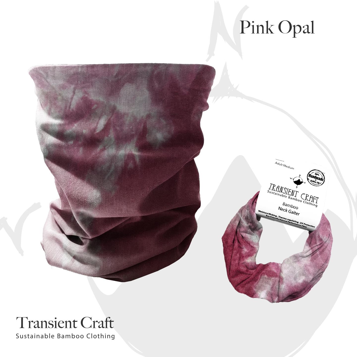 Mens Bamboo Neck Gaiter / Headband - Pick a Color - Organic Performance Bamboo Clothing