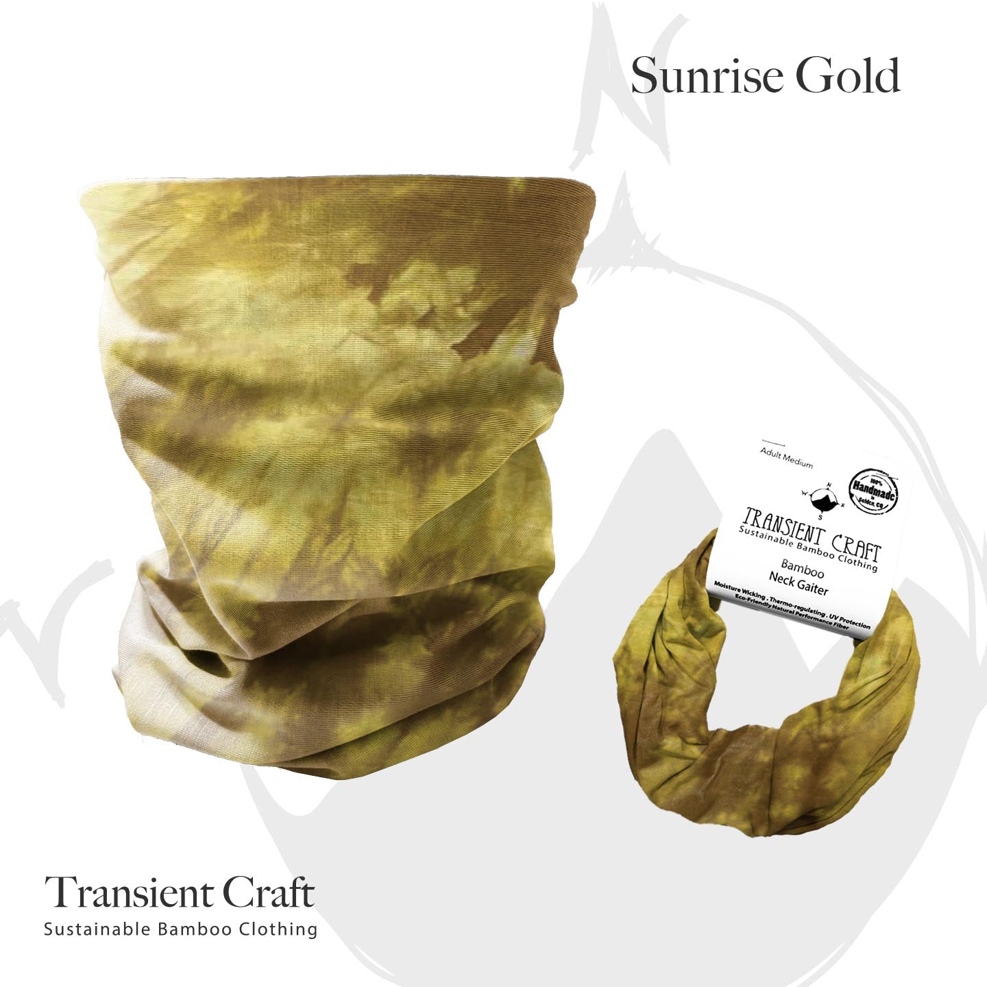 Natural Bamboo Neck Gaiter / Gaiter Mask - Performance Bamboo Headband / Scarf/ Balaclava / Tube Scarf - Women, Kids Organic Ski Clothing