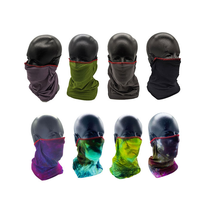 Triple Layer Bamboo Neck Gaiter Face Mask Pick a Color Performance Bamboo Headband Scarf/ Balaclava Tube Scarf Organic Clothing