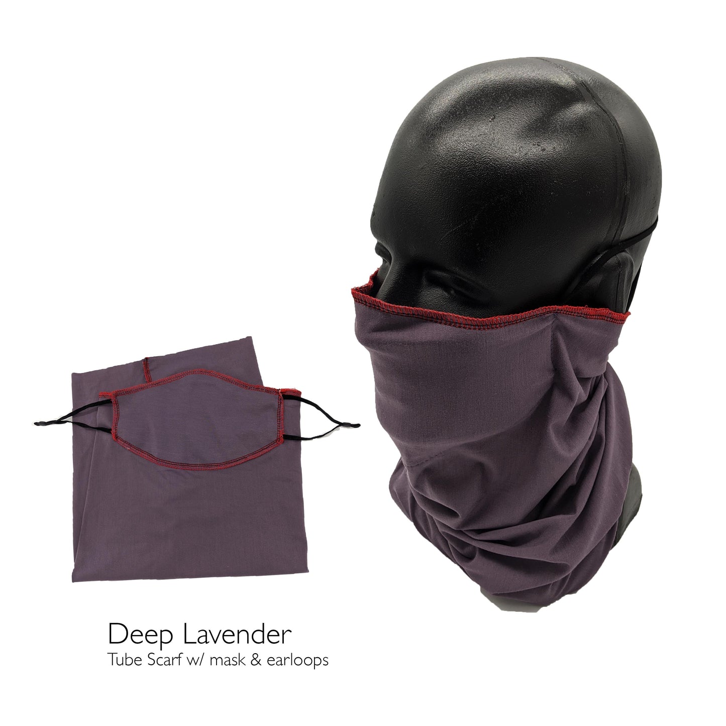 Triple Layer Bamboo Neck Gaiter Face Mask - Pick a Color - Performance Bamboo Headband / Scarf/ Balaclava / Tube Scarf - Organic Clothing