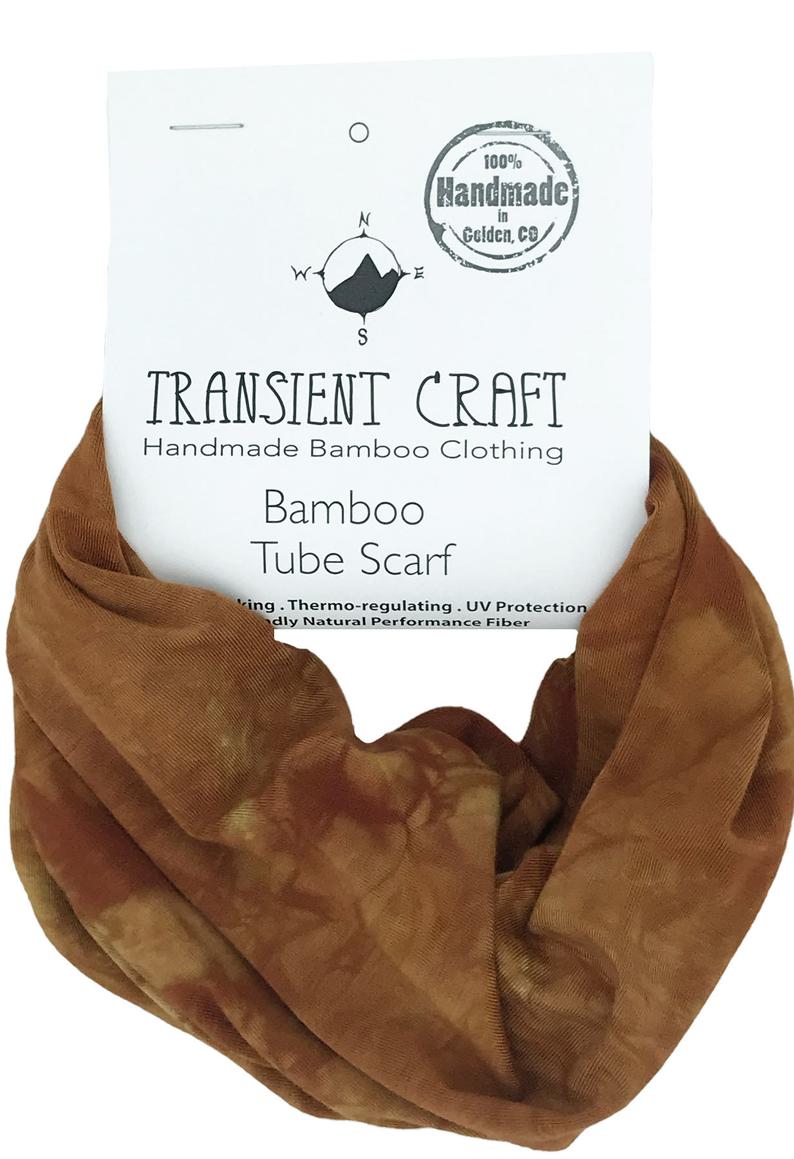 Natural Bamboo Neck Gaiter Face Mask for Kids- Pick a Color - Performance Bamboo Headband / Scarf/ Balaclava / Tube Scarf - Organic Clothing
