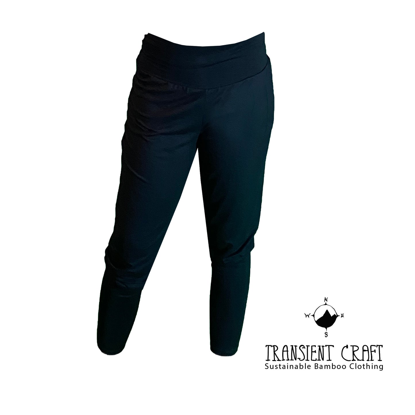 Harem Meets Yoga Pants - BLACK Women's Leggings - Made from Bamboo - S-XXL Active Lounge wear