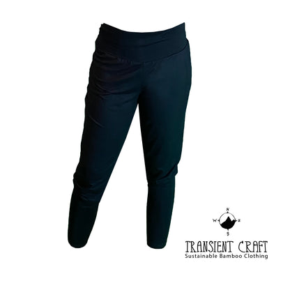 Harem Meets Yoga Pants - BLACK Women's Leggings - Made from Bamboo - S-XXL Active Lounge wear