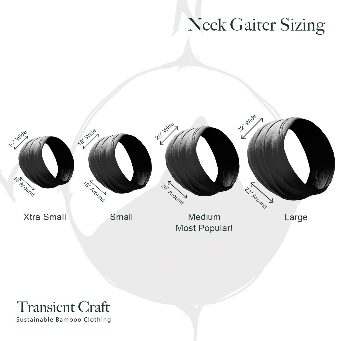 Bamboo Neck Gaiter – Soft, Breathable & Versatile